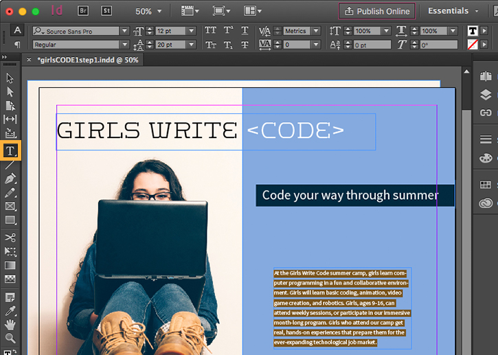 How to make a flyer on the go | Adobe Comp tutorials